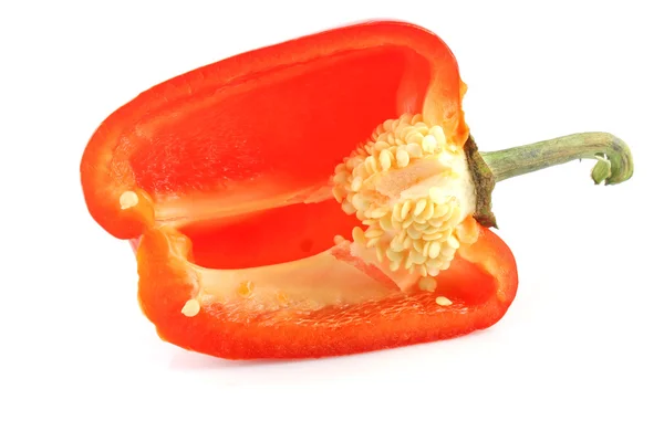 Meia pimenta vermelha — Fotografia de Stock