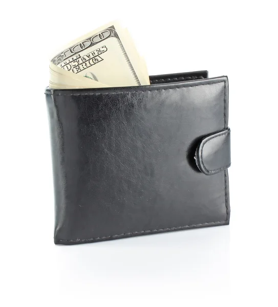 Money in male wallet — Stock Photo, Image