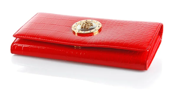 Woman red purse — Stock Photo, Image