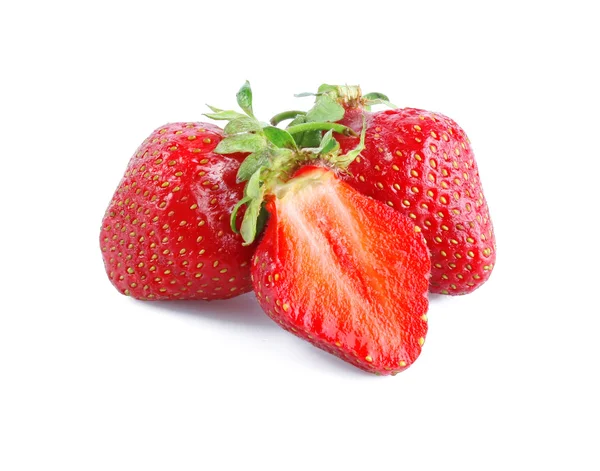 Erdbeeren und die Hälfte — Stockfoto
