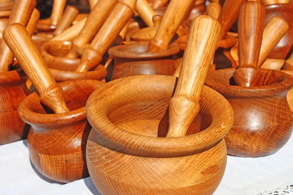Wooden dish — Stock Photo, Image