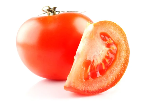 Tomate y rebanada — Foto de Stock