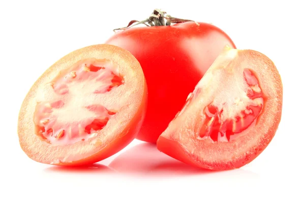 Tomate & fatias — Fotografia de Stock