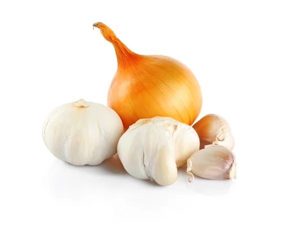 Onion end garlic — Stock Photo, Image
