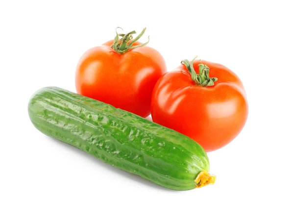Tomaten & komkommer — Stockfoto