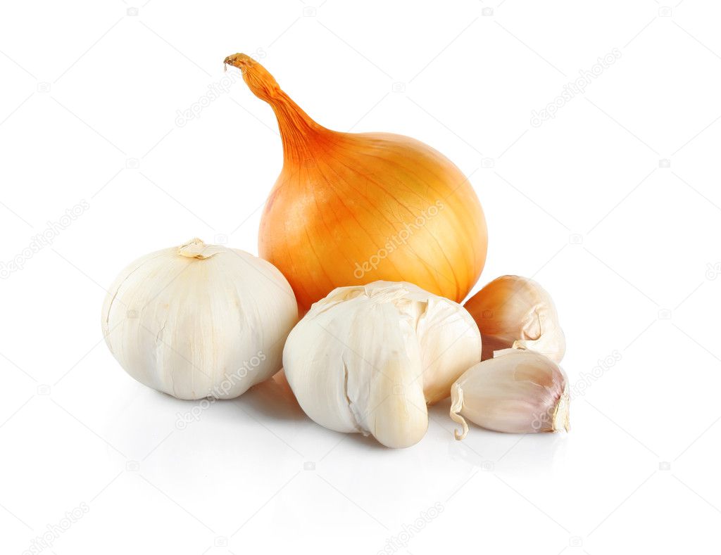 Onion End Garlic Stock Photo By C Tinnko