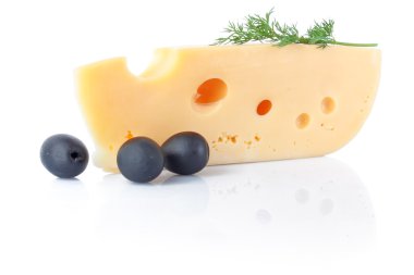 Big piece of cheese background