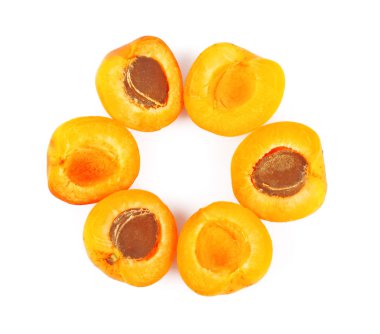 Apricots in round