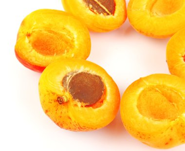 Apricots in round