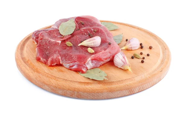 Fresh meat with spice — Stock Photo, Image