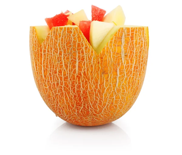 Melone mit Früchten — Stockfoto
