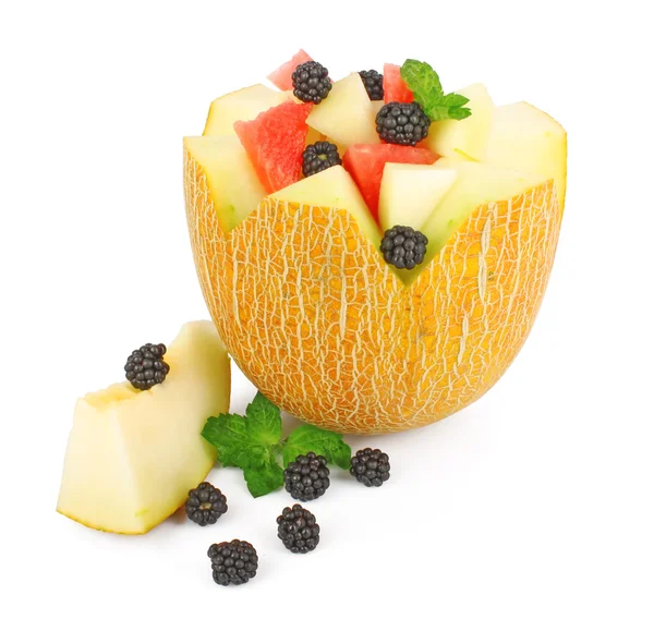 Melón con fruta — Foto de Stock
