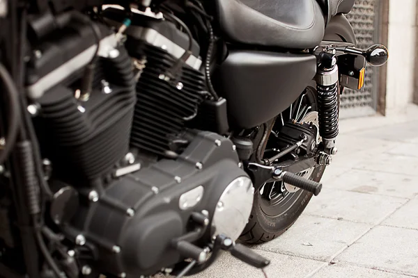 stock image Detail Black Motorcycle