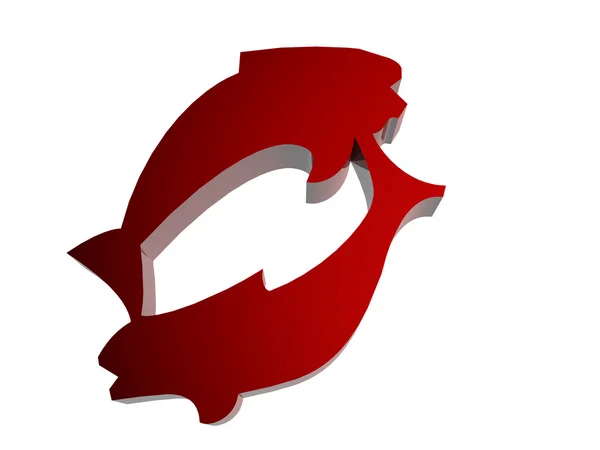 Znak zodiaku Ryby — Zdjęcie stockowe