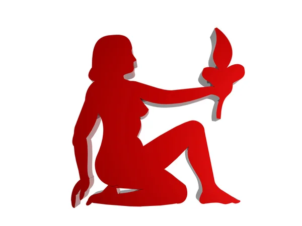 Znak zodiaku panna — Zdjęcie stockowe