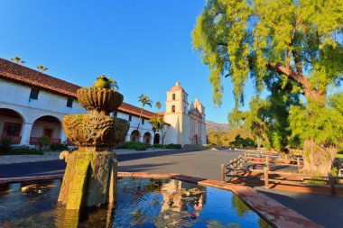 Santa Barbara mission clipart