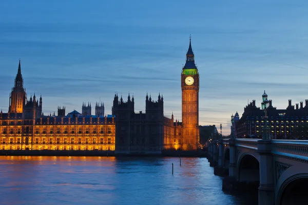 Big Ben e Camere del Parlamento — Foto Stock