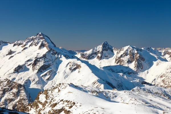 Fransız alps doruklarına — Stok fotoğraf