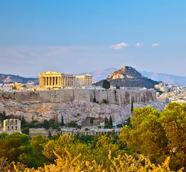 Blick auf die Akropolis in Athen — Stockfoto