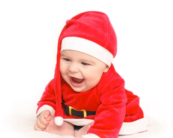 Feliz bebê Papai Noel — Fotografia de Stock