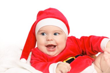 Happy baby Santa Claus clipart