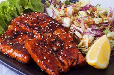 Salmon Teriyaki clipart