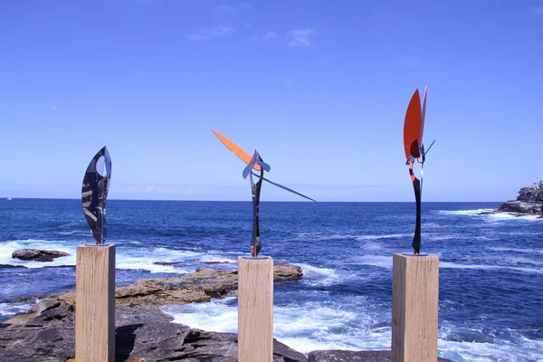 Esculturas junto al mar — Foto de Stock