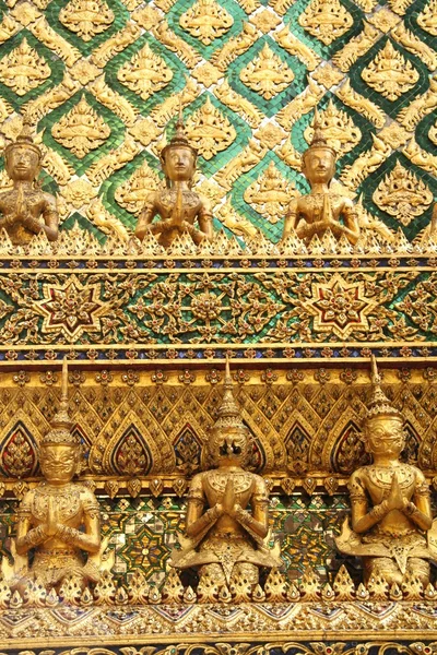 Goldene Statuen Stockbild