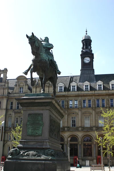 Leeds piazza della città — Foto Stock