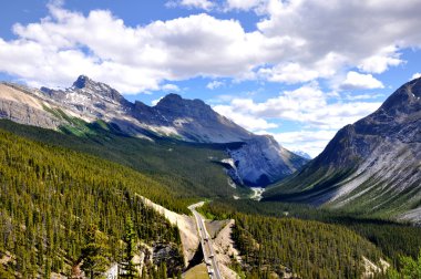 Icefields Parkway panorama clipart