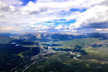 Jasper seen from Mount Whistlers clipart