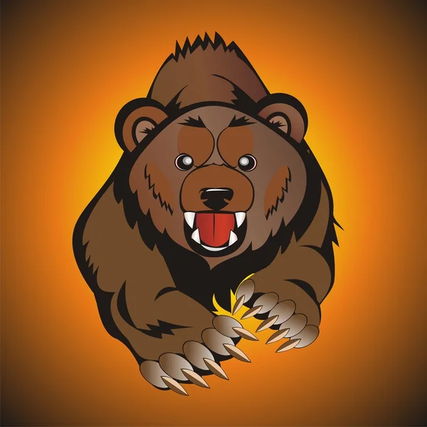 Бурый медведь — стоковый вектор