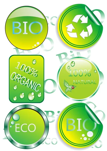 Buttons of ecology — Stock Vector