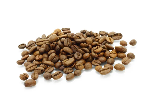 Kaffebönor heap — Stockfoto