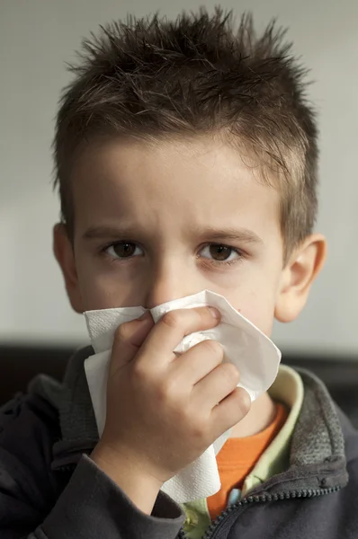 stock image Child suffering from a cold