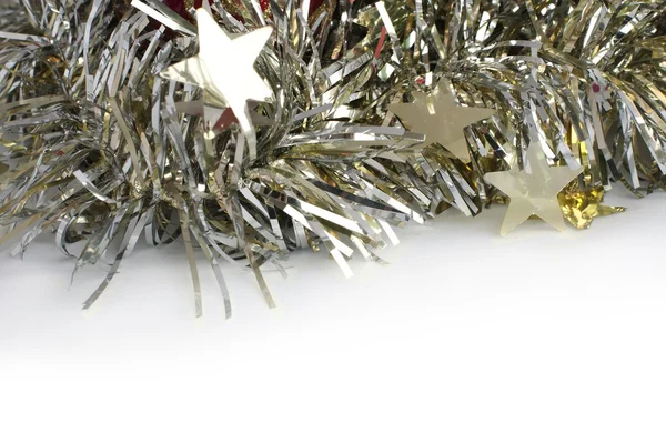 Boże Narodzenie motywy z kulkami i łańcuchy — Zdjęcie stockowe
