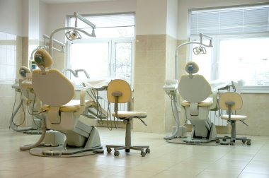 Dental office and equipment clipart