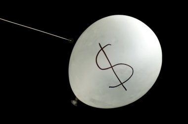 balon ve dolar simgesi