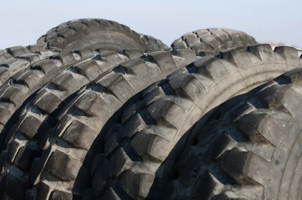 Tires for trucks and tractors — Stockfoto