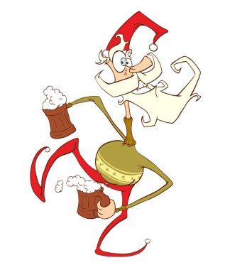 Jolly Santa clipart