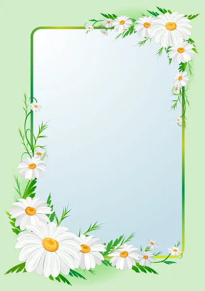 Flowers border frame — Wektor stockowy
