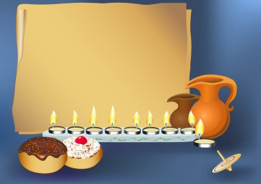 Happy hanukkah clipart