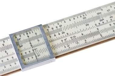 Scale ruler (focus to the right of the frame) clipart