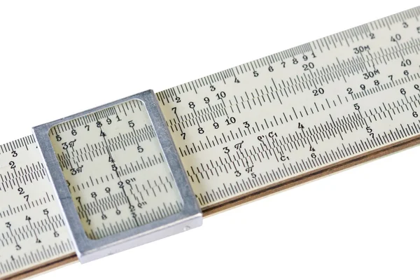 Scale ruler (focus to the right of the frame) — Stock Photo, Image