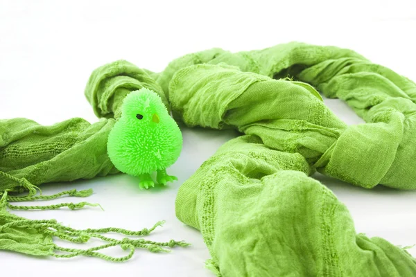 绿色围巾 — 图库照片