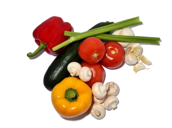 Vegetable mix on white background, isolated — Stock Photo, Image