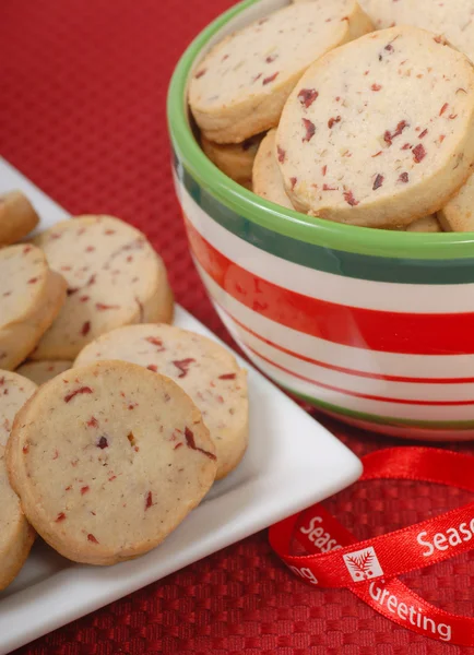 Finom áfonya és pekándió sütijük cookie-kat — Stock Fotó