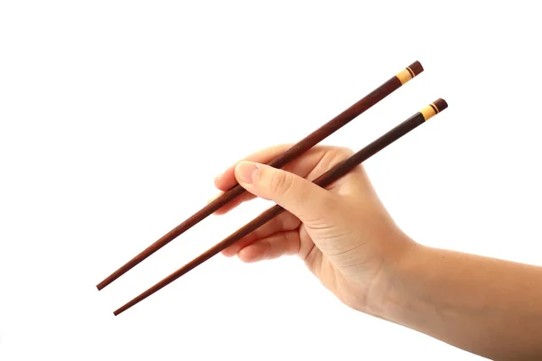 stock image Wooden sticks in hand