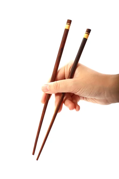 stock image Wooden sticks in hand