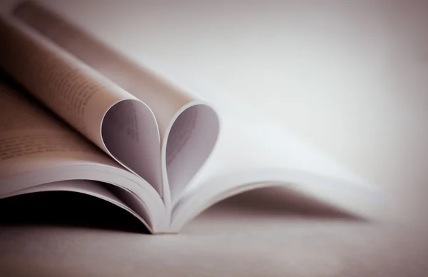 stock image Pink book with heart